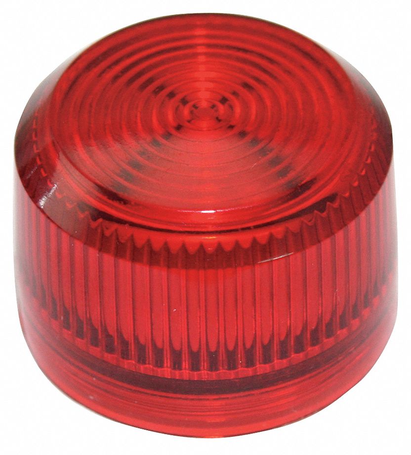 Red, Plastic, Pilot Light Lens - 39R369|E34H2 - Grainger