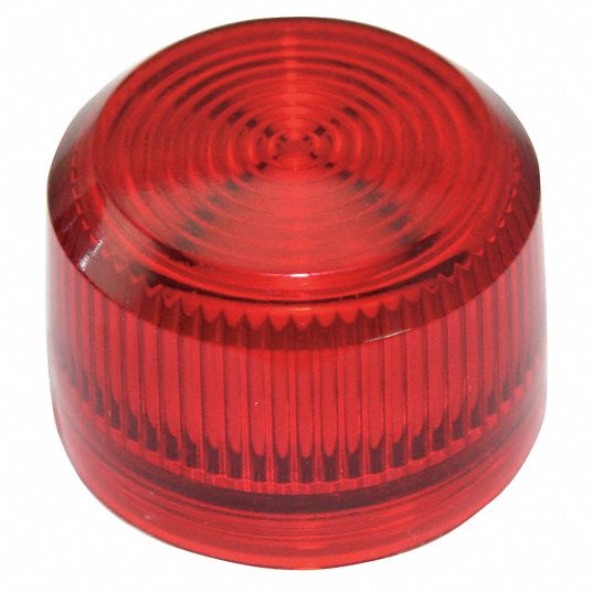 EATON Pilot Light Lens: Red, Plastic, Fresnel, Eaton E34 Indicating ...