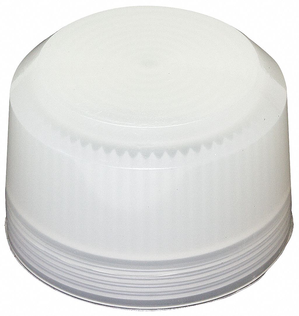 Pilot Light Lens: 30 mm Panel Mounting Hole Dia, White, Fresnel, Incandescent/LED, E34