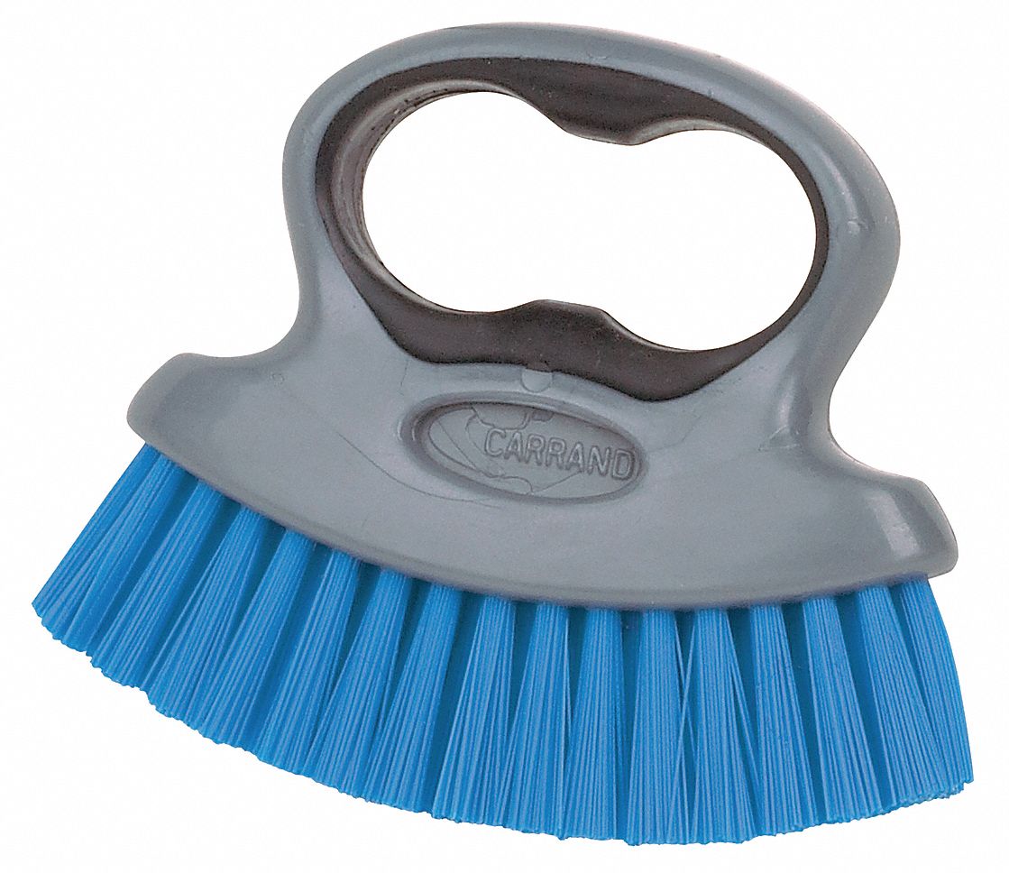 SCRUB BRUSH,6-1/2" L,BLUE