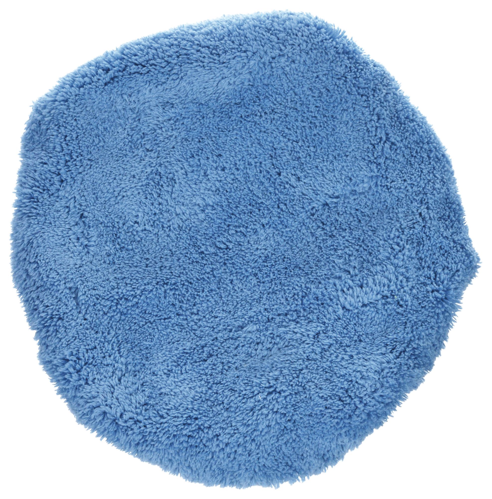 Polishing Bonnet: Bonnet, Elastic Band, Microfiber, 10 in Outside Dia, Blue, 1/16 in Thick