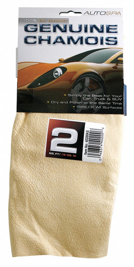 FULL SKIN CHAMOIS, SHEEPSKIN, BEIGE, ALL SURFACES, 1/4 IN OVERALL W, 2 SQ FT