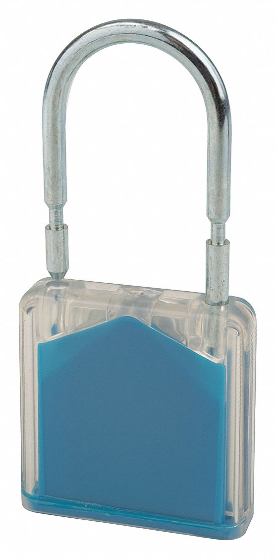 Padlock Seal 2-7/8 x 7/16 In Blue PK350