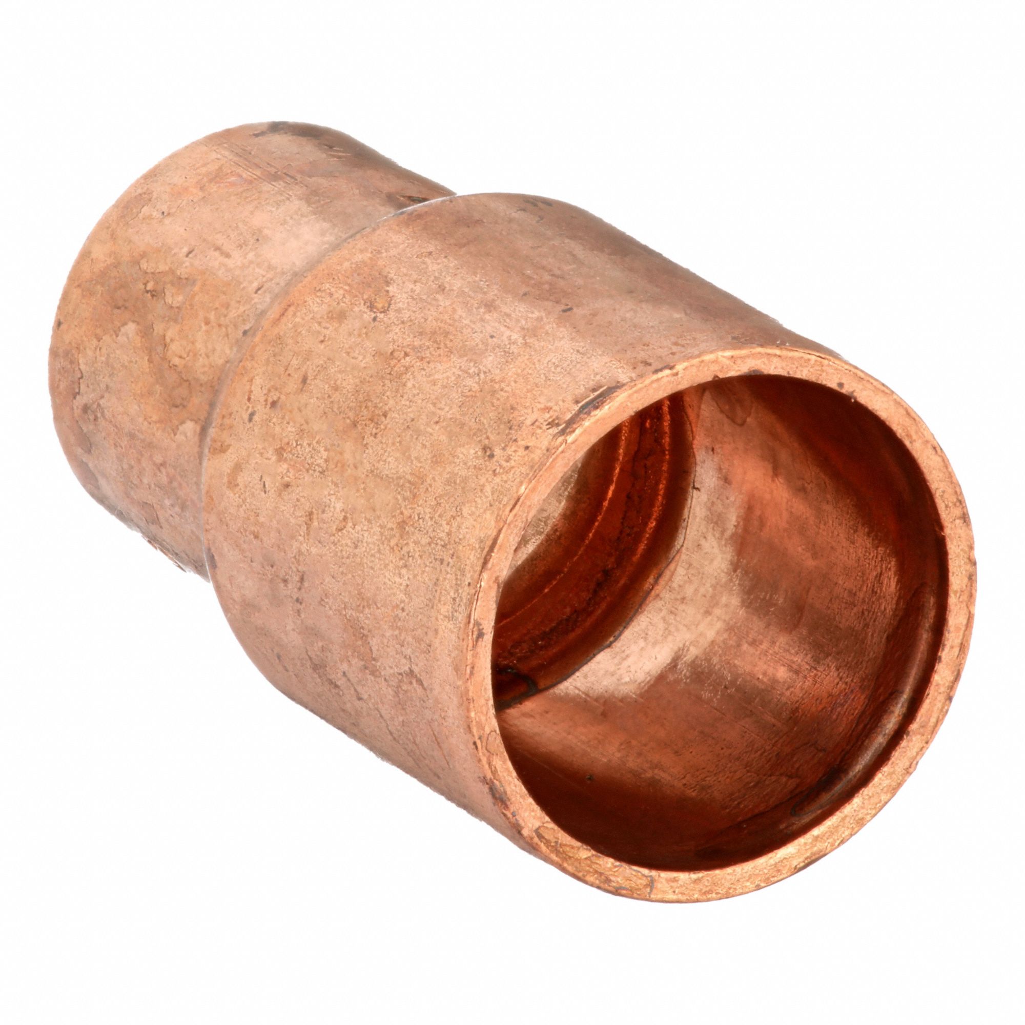 Sweat Fitting Coupling: 3/4 in CTS x 1/8 in CTS, FTG x FTG, Wrot Copper