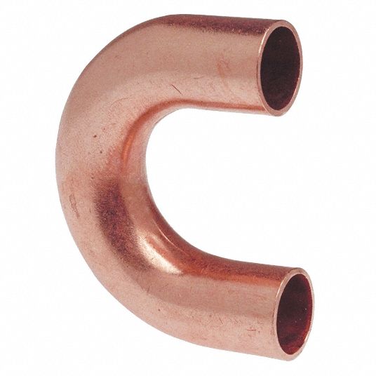NIBCO Return Bend, Wrot Copper, 1/4 in x 1 1/2 in, C x C 39R739638 1