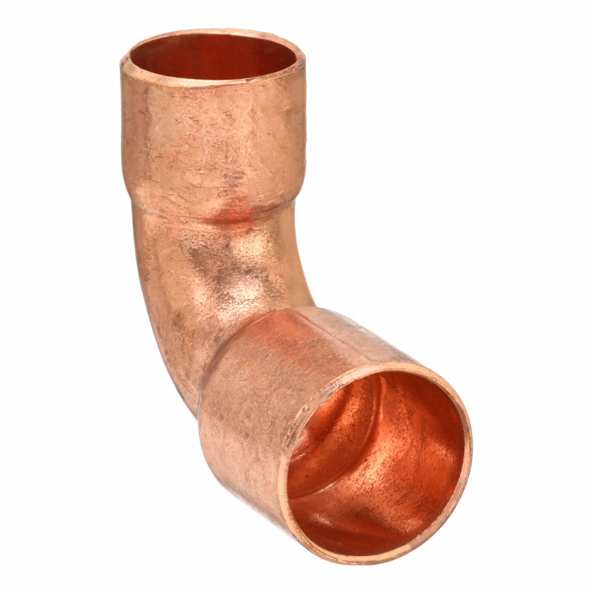 Sweat Fitting Elbow: 3/4 in CTS x 5/8 in CTS, Cup x FTG, Wrot Copper