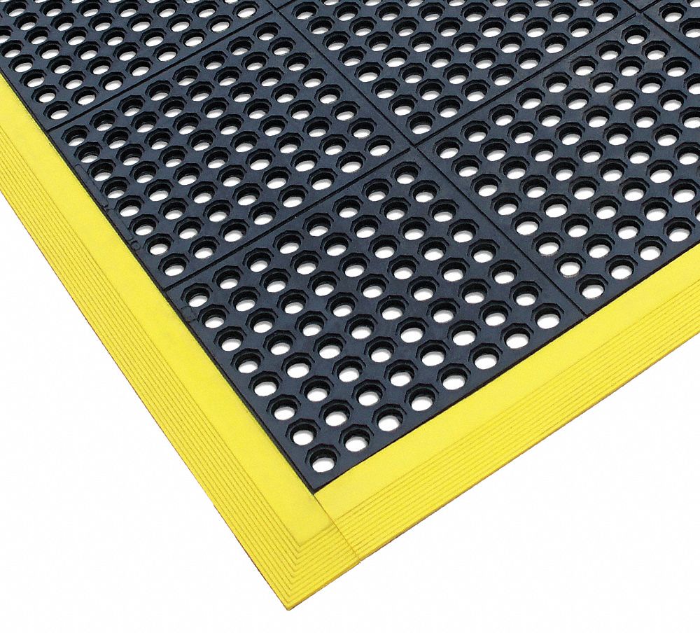 Rubber Border,Yellow,3 In. x 3 ft. 3 In.