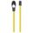 BUNGEE CORD, SCISSOR LOCK, 2 IN HOOK L, POLYPROPYLENE, 24 IN L, YELLOW, 25 PK