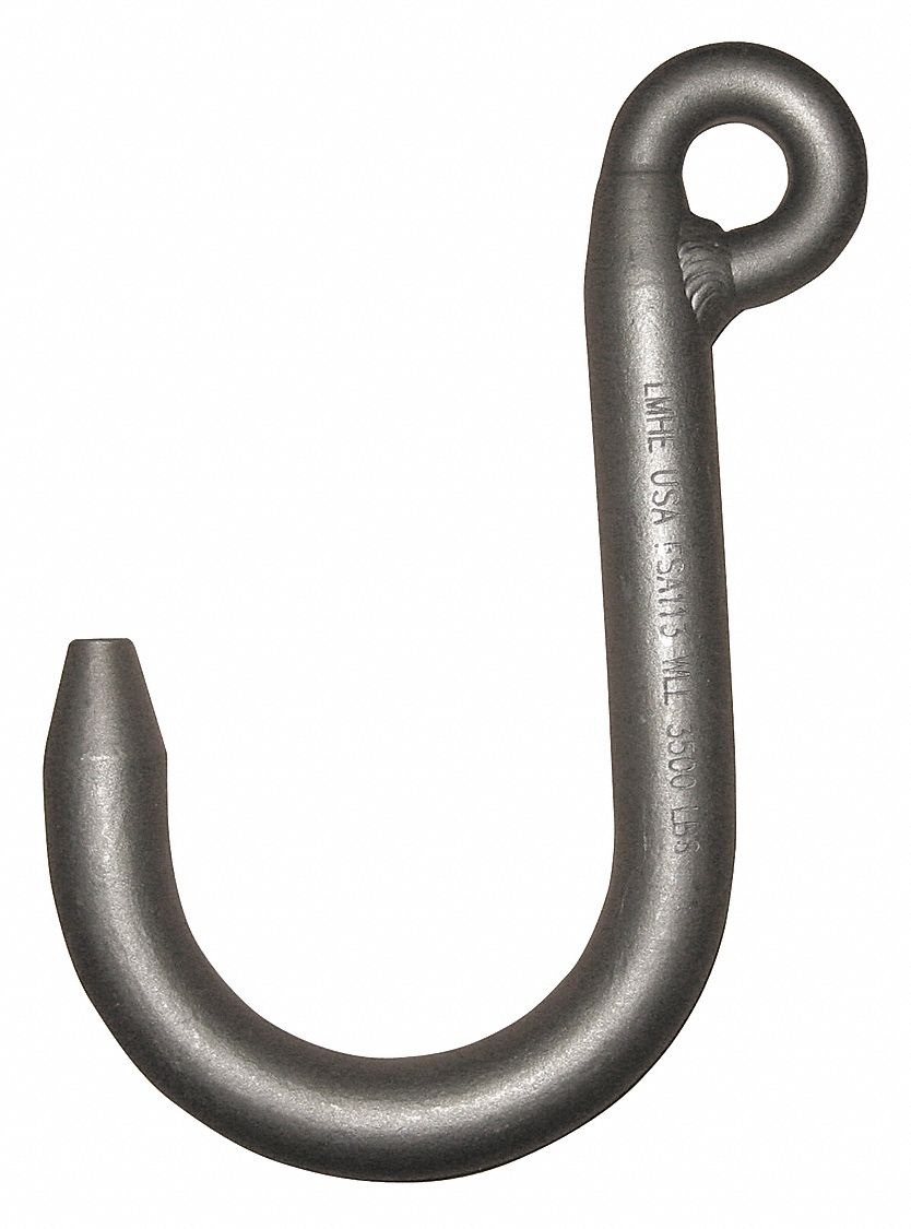 Foundry Hook, Alloy Steel, 1/2 in Trade Size, 5500 lb Working Load