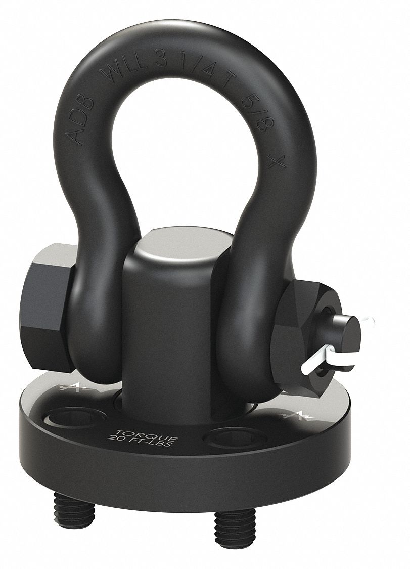 ADB HOIST RINGS, ScrewOn Mounting, SHACKLEHR, Hoist Ring 39RJ5936510 Grainger