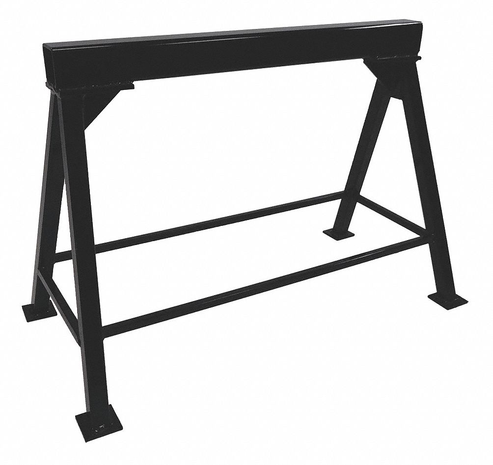 SAWHORSE, 36 IN LONG, SOLID STEEL, FLAT TOP, 5000 LB, 42 X 22 X 28 IN