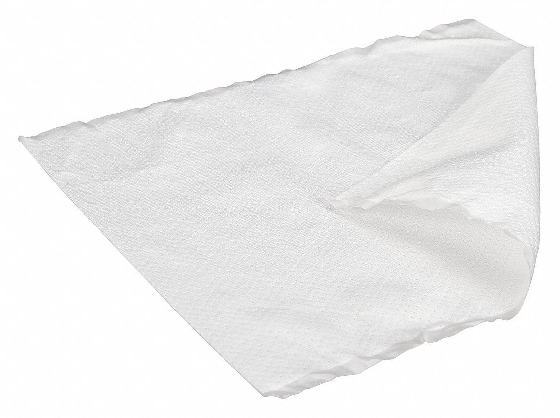 Dry Wipe: Soft Pack, ISO 3 (Class 1), UltraSeal® 3000, 100 Sheets, Polyester, White