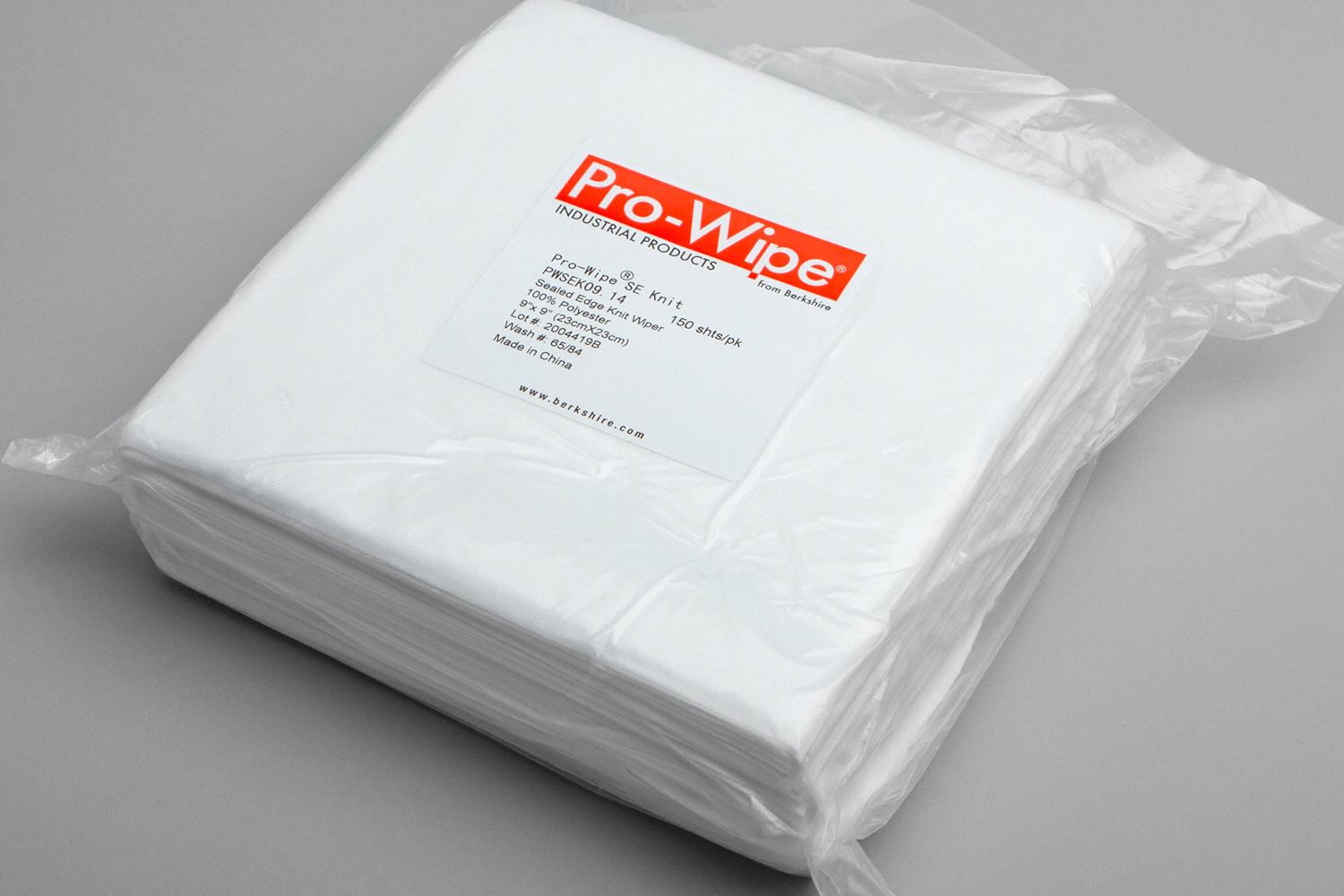 BERKSHIRE Dry Wipe, ProWipe(R) SE Knit, 9 in x 9 in, Number of Sheets