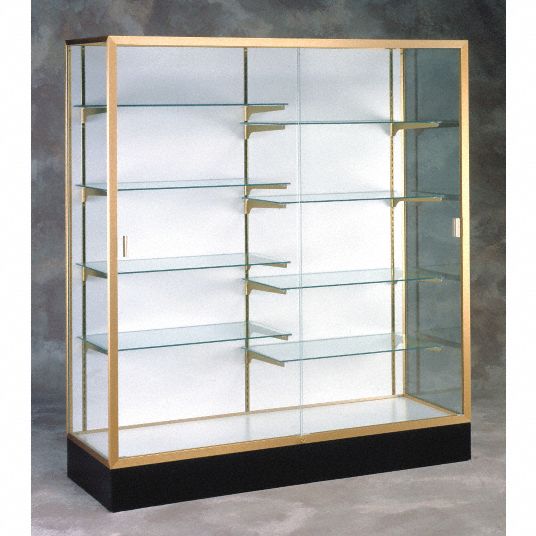 Display Case,40x60x20,Champagne Gold - Grainger