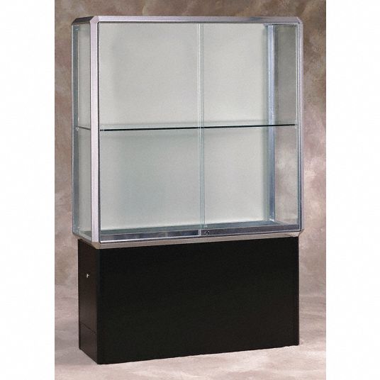 Display Case,72x48x18,Chrome - Grainger