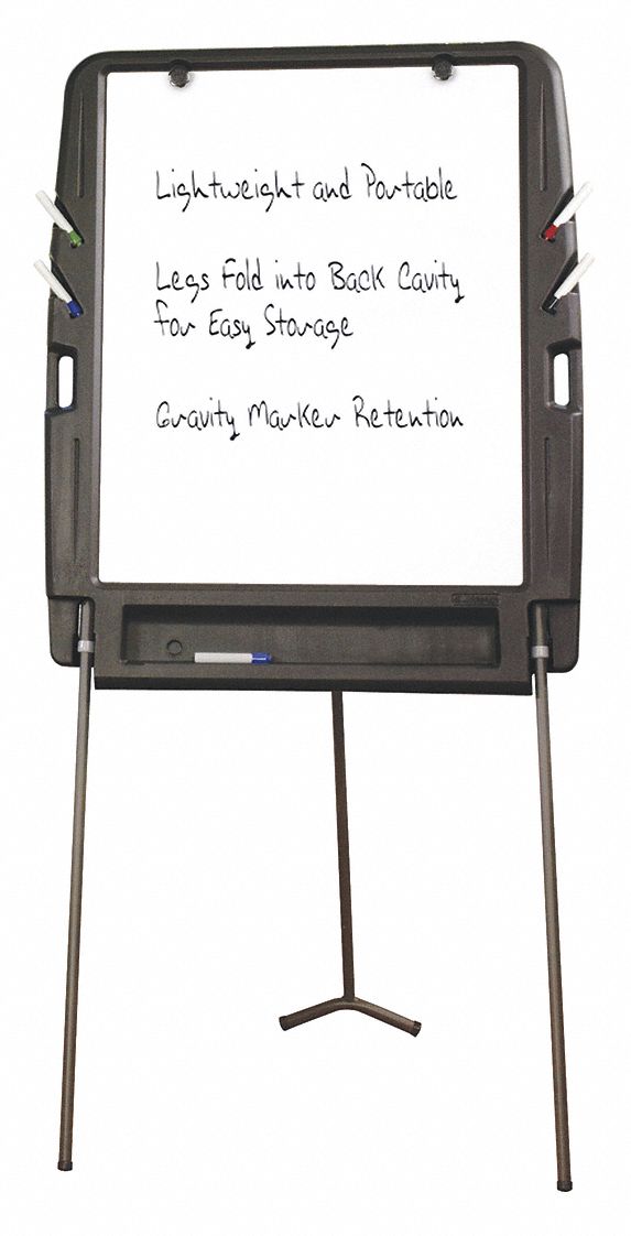 Portable/Carry, 34 in Dry Erase Ht, Dry Erase Board 39T70330227
