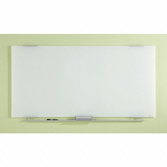 ICEBERG GlossFinish Glass Dry Erase Board, Wall Mounted, 36 inH x 48