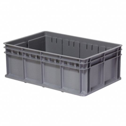 Akro-Mils 37278GREY Container, 15-3/4L, 11-3/4 W, Gray