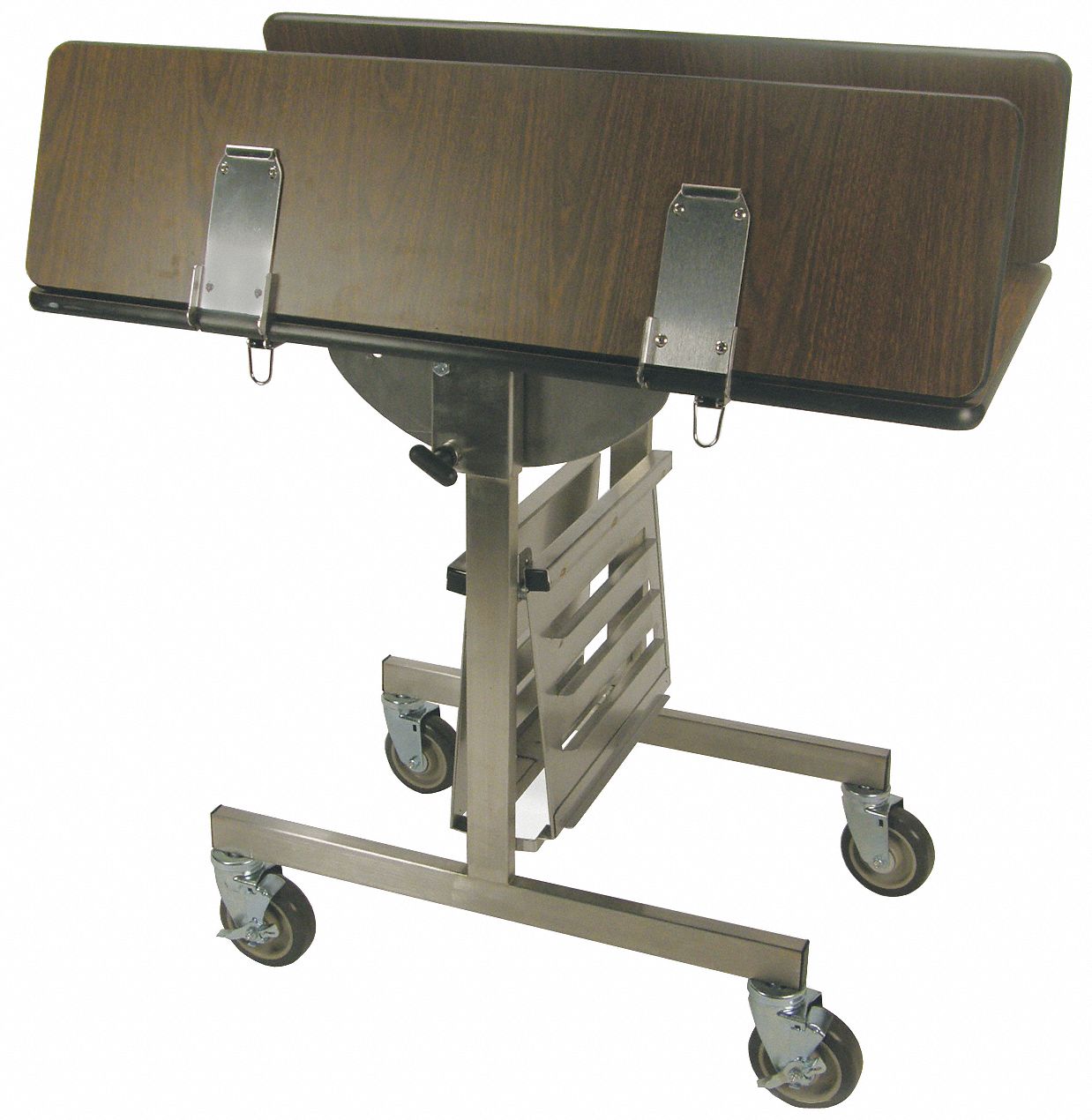 Tri-Fold Room Service Table: Square, 31 in Overall Ht, 36 in Overall Lg, 36 in Overall Wd