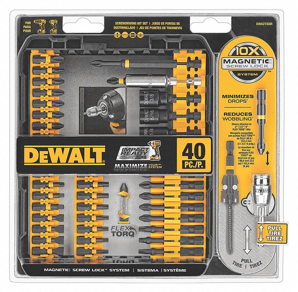 Dewalt screwdriver and drill deals bit set