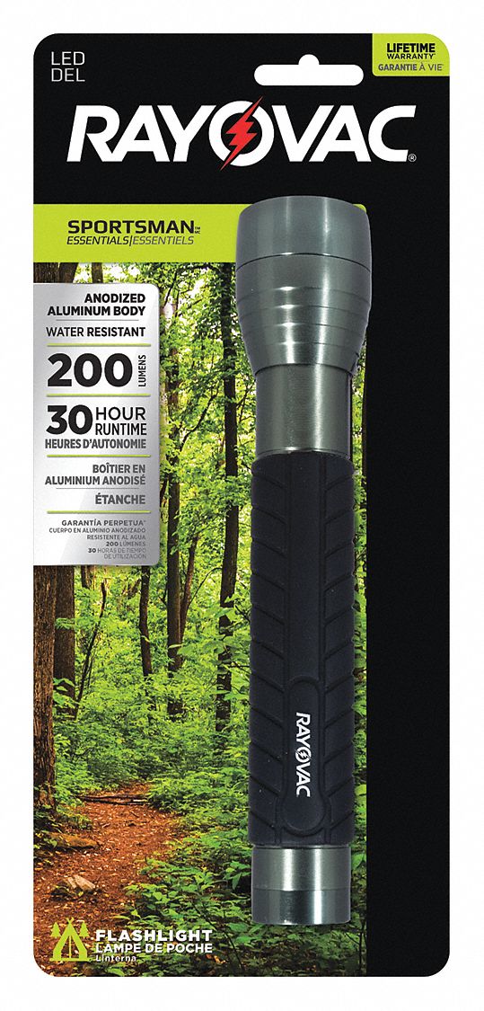 RAYOVAC Industrial Flashlight, LED, Black - 39UE35|SE4W3CA - Grainger