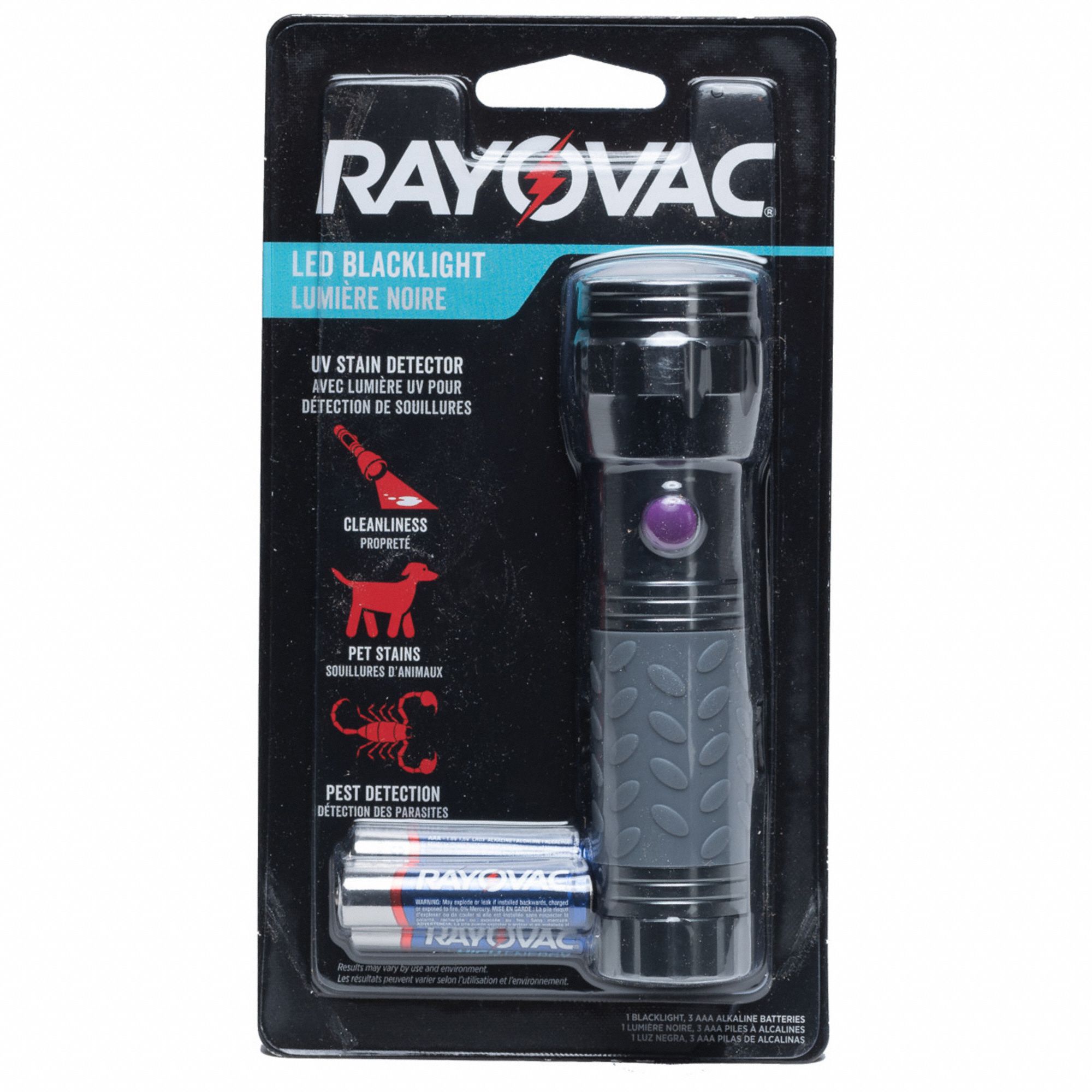 RAYOVAC Inspection Flashlight 15 lm Max Brightness, 7 hr Max Run Time, 15 m Max Beam Distance