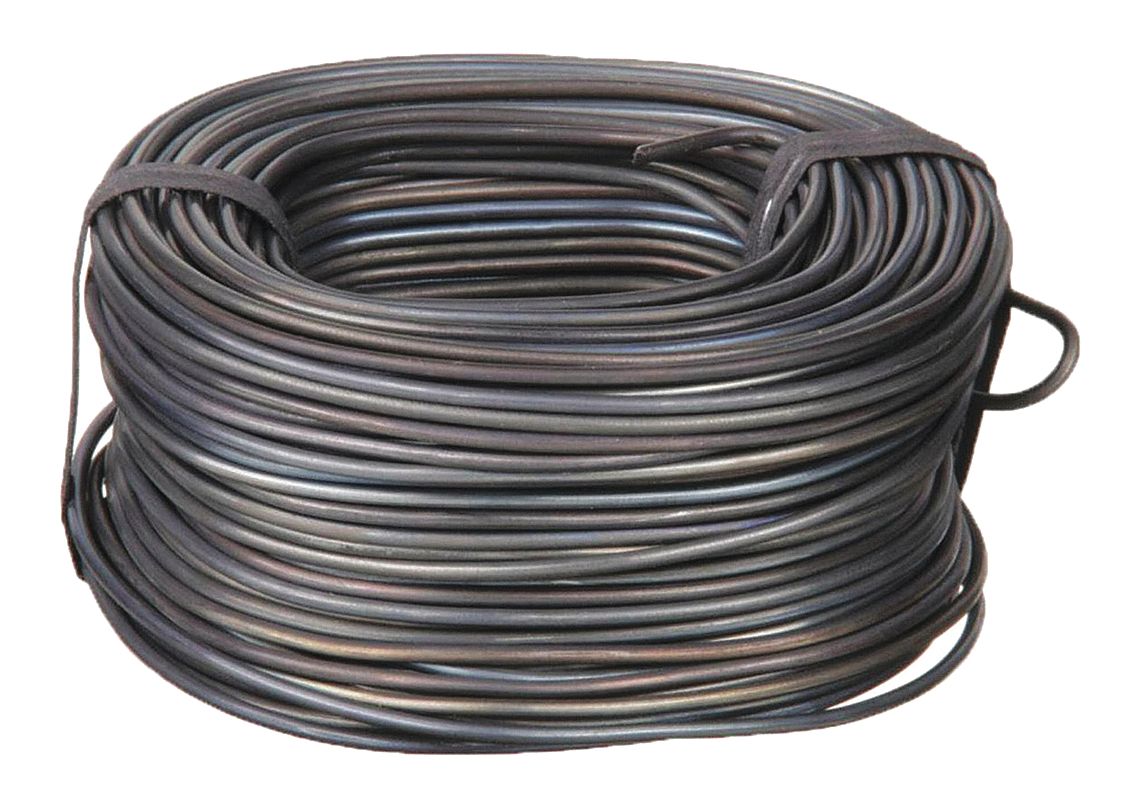 REBAR TIE WIRE COIL, 16GA, BLACK ANNEALED WIRE, 384 FT, 384 TO 768 TIES, 20-PK