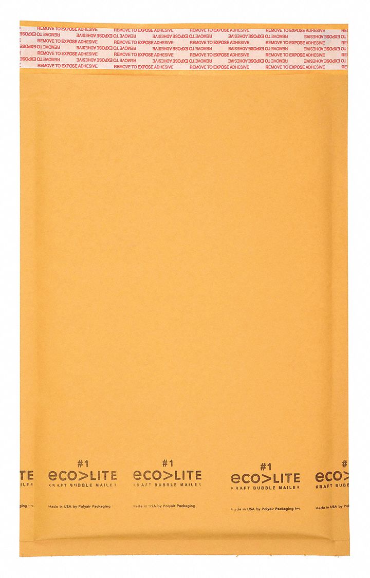 MAILER ENVELOPES, 14¼ IN X 20 IN, 14 1/8 IN X 18¾ IN, #7, KRAFT, 50 PK