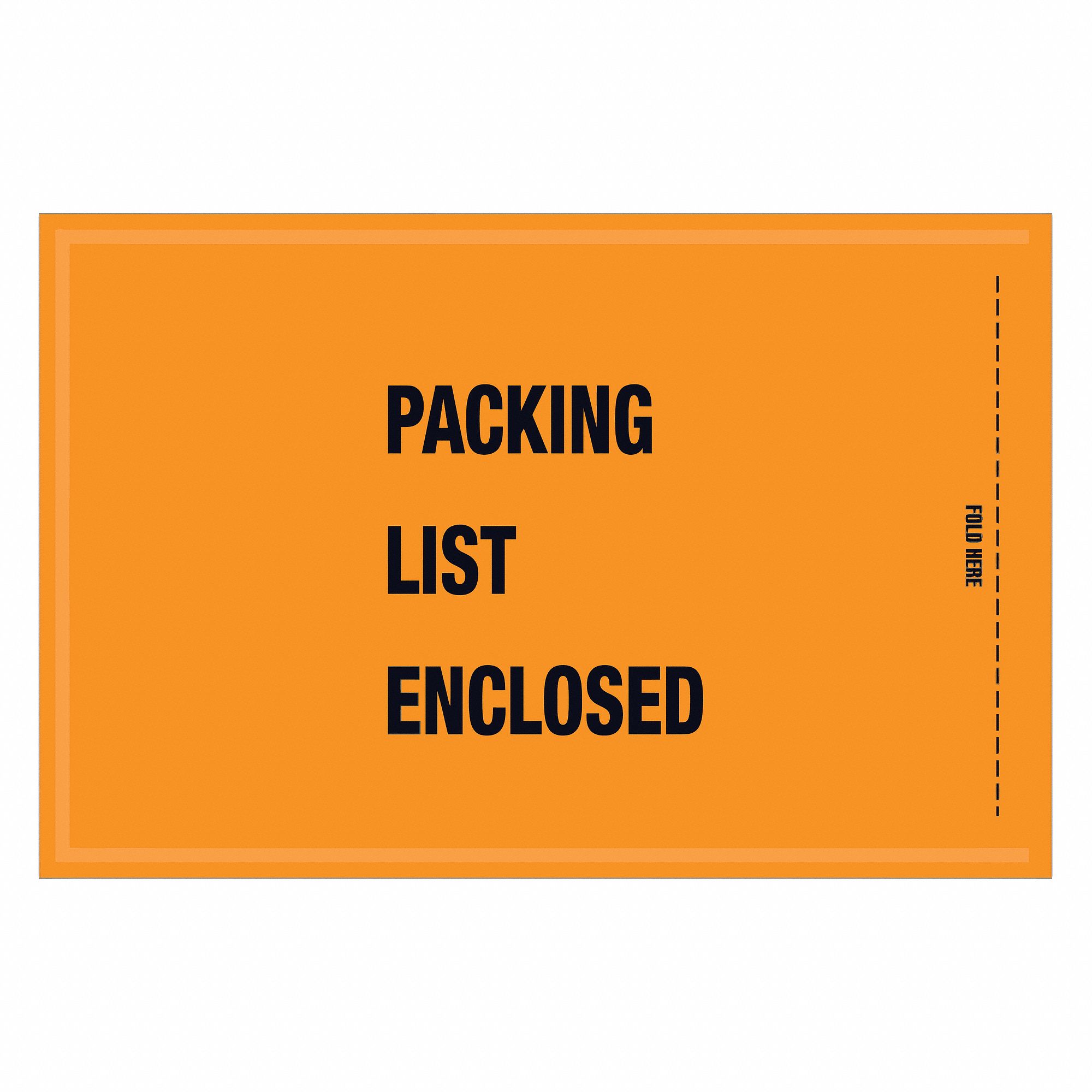 GRAINGER APPROVED Packing List Envelope, Packing List Type Military