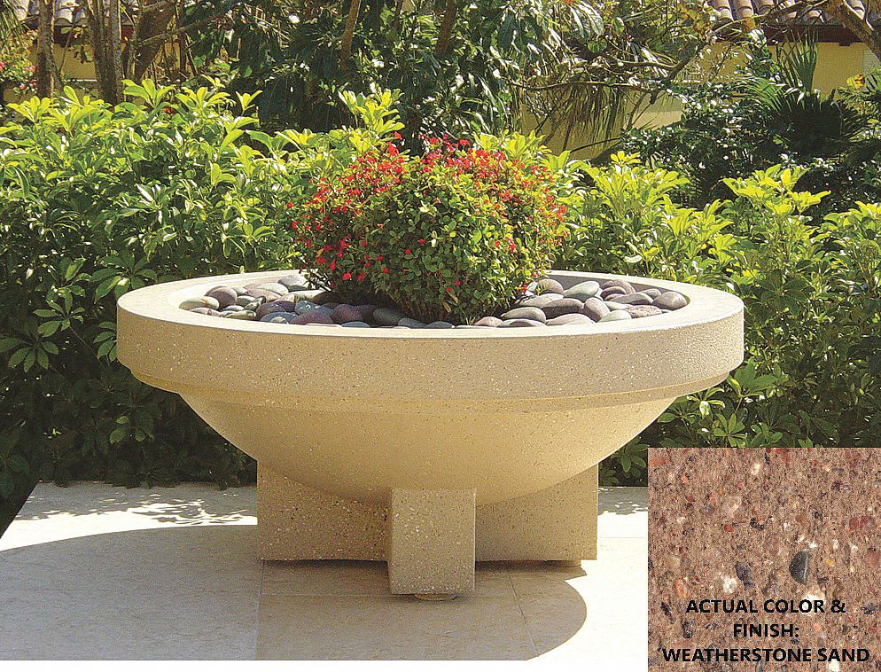 Planter, Round, 72in.Lx2in.Wx28-1/2in.H