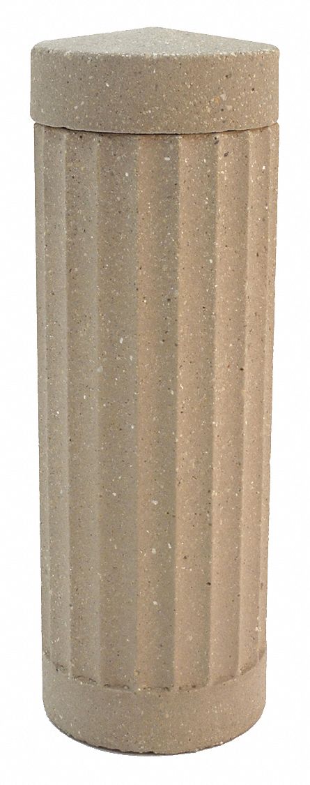 Bollard, Round, 14in.Lx14in.Wx41in.H