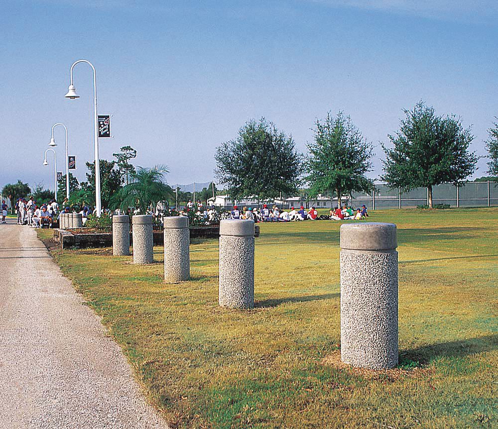 Bollard, Round, 18in.Lx18in.Wx48in.H