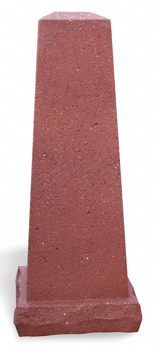 Bollard, Square, 8in.Lx14in.Wx37in.H