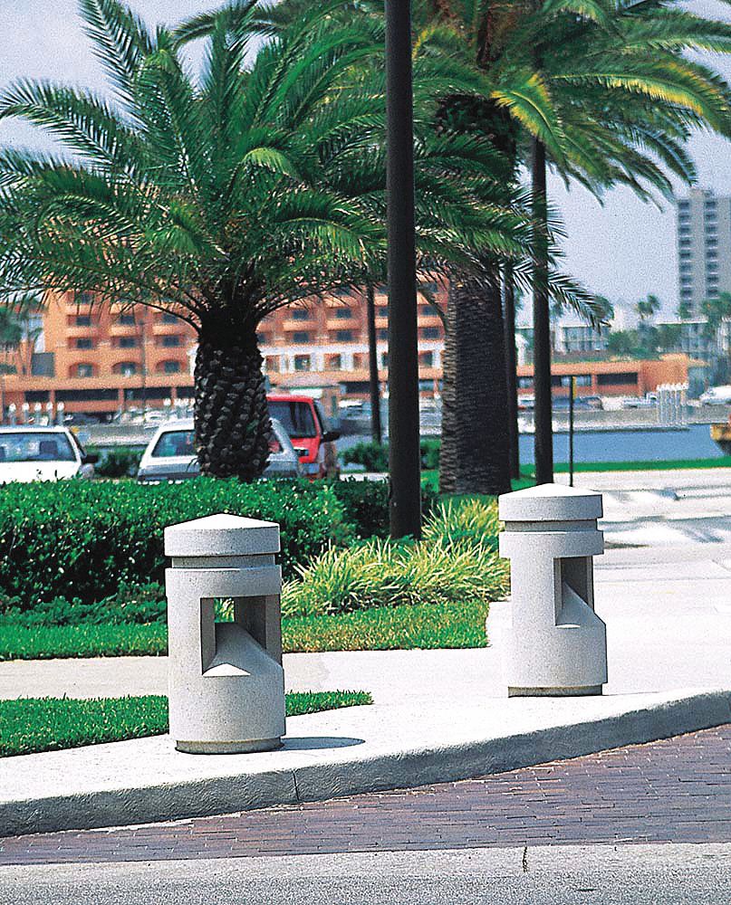Bollard, Square, 18in.Lx18in.Wx58in.H