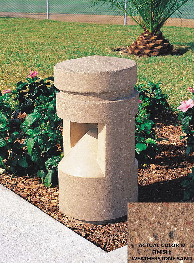 Bollard, Square, 18in.Lx18in.Wx36in.H