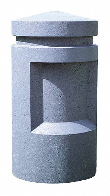 Bollard, Round, 18in.Lx18in.Wx58in.H