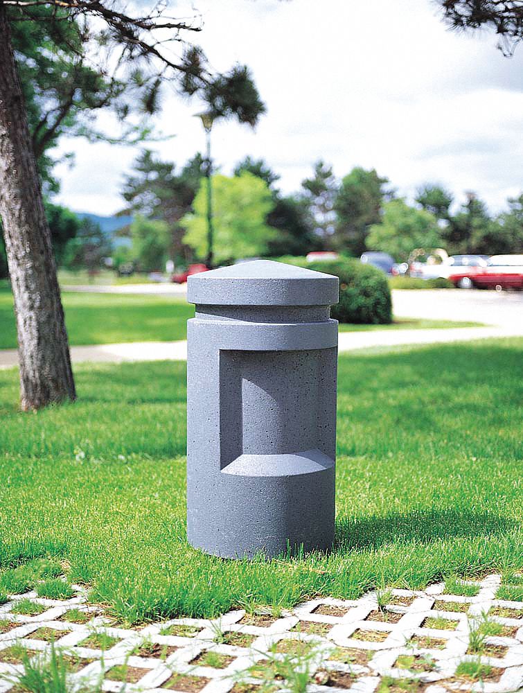 Bollard, Square, 18in.Lx18in.Wx36in.H