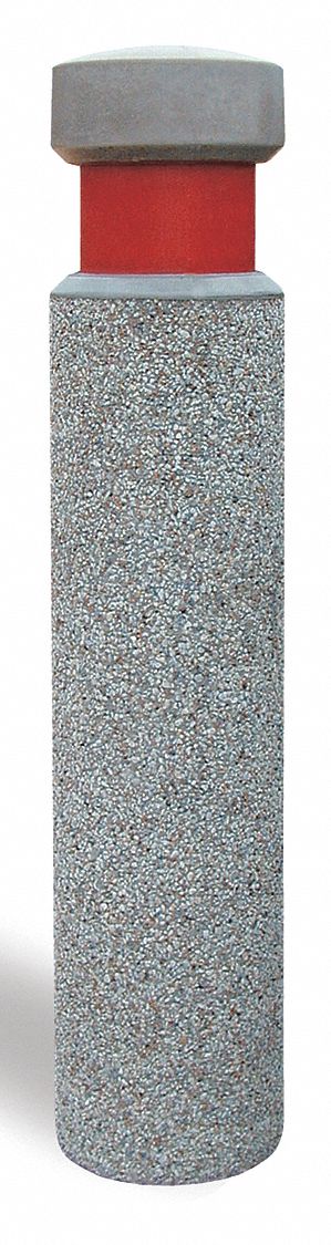 Bollard, Round, 12in.Lx12in.Wx42in.H