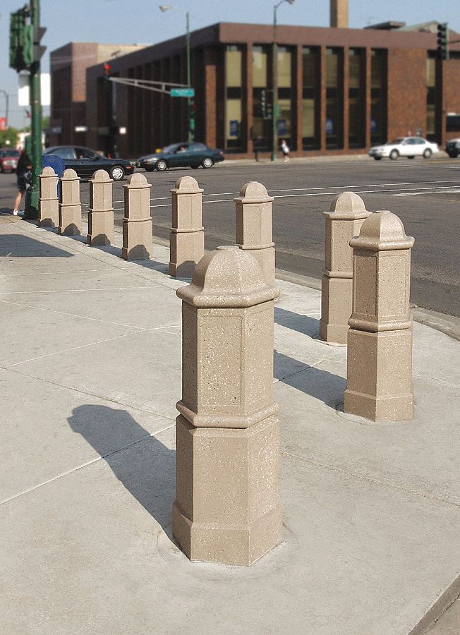 Bollard, Round, 15in.Lx15in.Wx42in.H