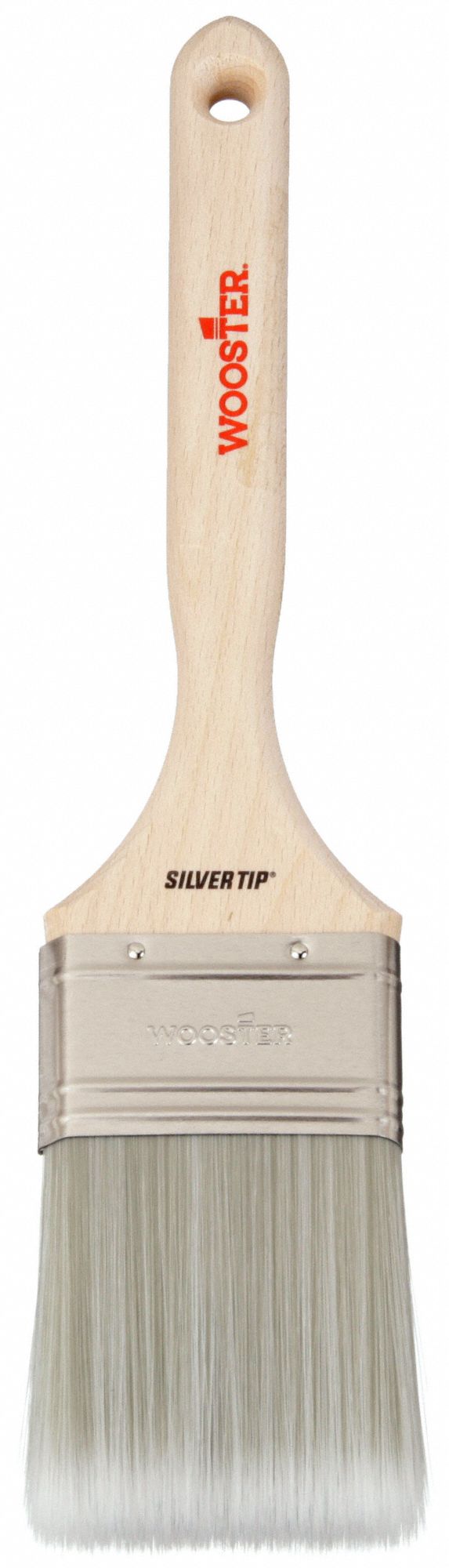 Paint Brush: Flat Sash Brush, 2 1/2 in, Synthetic, Polyester