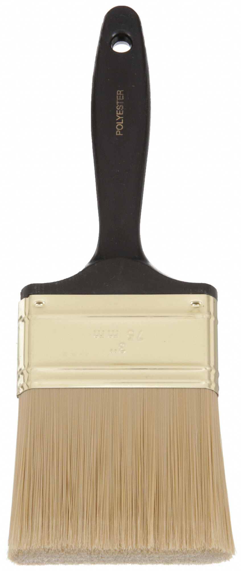 Paint Brush: Wall Brush, 3 in, Synthetic, Polyester