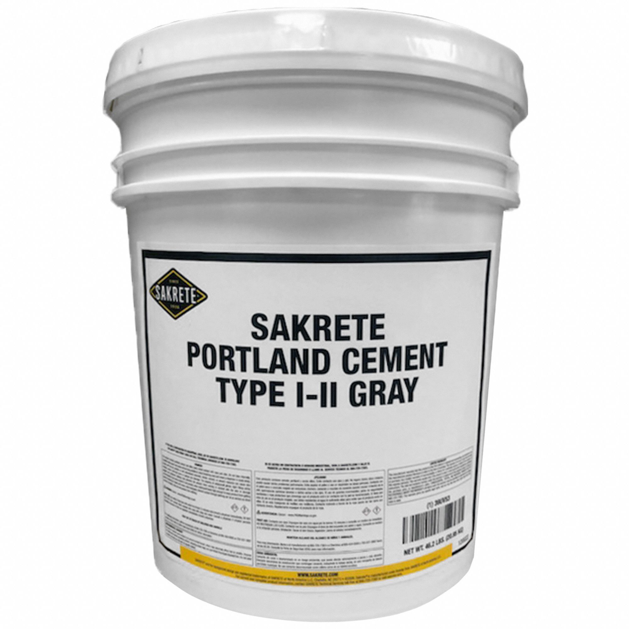 CEMENT, TYPE I-II, 46 LB PAIL, 28-DAY CURE, GREY