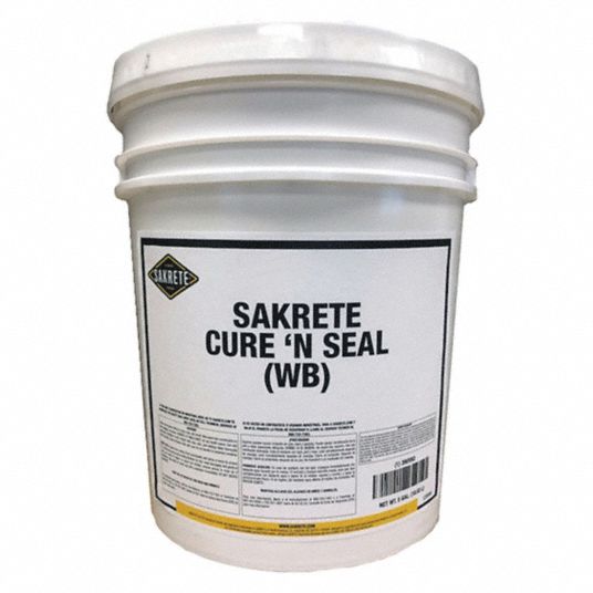 SAKRETE White Sealer, 5 gal Pail, Coverage 200 to 250 sq ft 39UV62