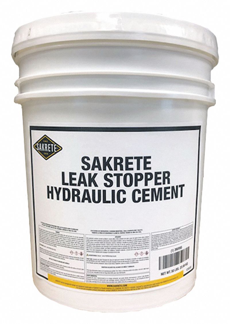 SAKRETE Gray Hydraulic Cement, 50 lb Pail, Coverage 300 ft 1 in x 1/