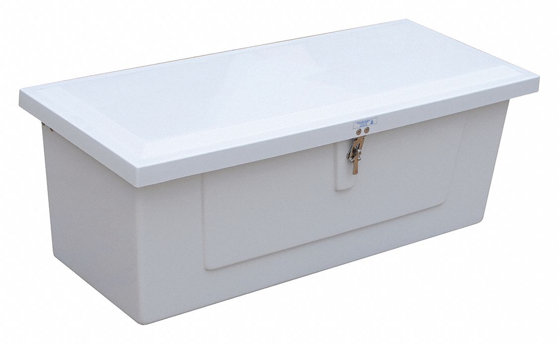 VESTIL Storage Case: 74.8 gal, 20 in x 48 in x 18 in, White, Fiberglass ...