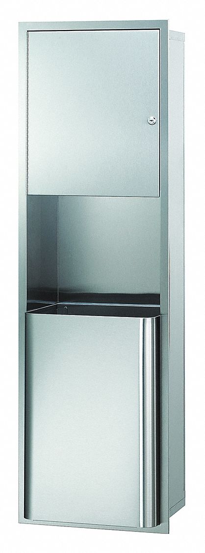 Towel/Waste Unit, Semi-Recess