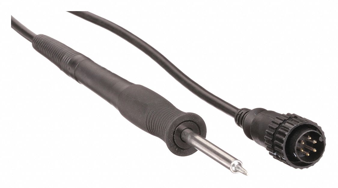 Soldering Iron: 65 W, 200°F to 850°F, Chisel Tip, 1.6 mm Tip Wd, Soldering Iron