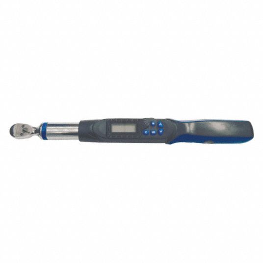 WESTWARD Electronic Torque Wrench, Drive Size 1/4 in, LED Lights w