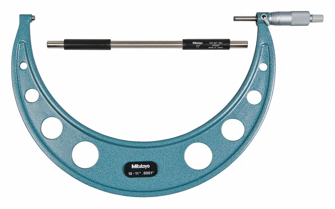 OUTSIDE MICROMETER, 10 TO 11 IN/.0001 IN RANGE