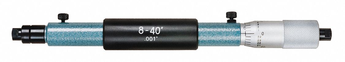 INSIDE MICROMETER, 8 TO 40 IN/.001 IN, WITH I.R.